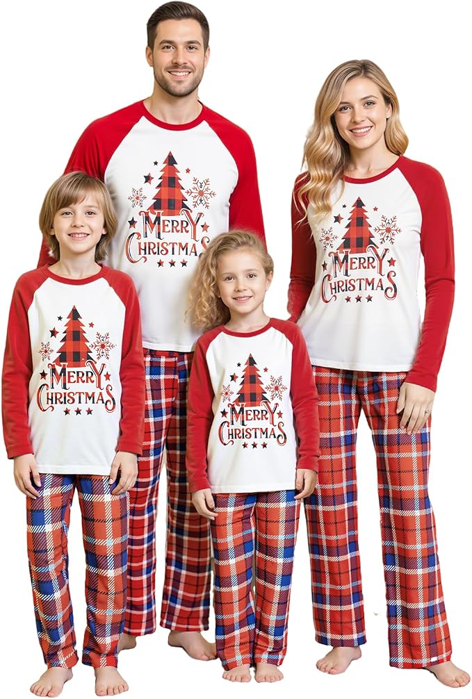 Awoscut Family Christmas Pajamas Matching Pajamas by Awoscut
