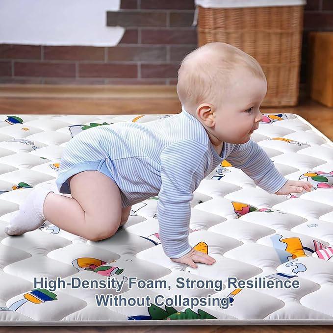 Baby Play Mat - 79" X 63", Premium Thicker Foam One-Piece Crawling Mat - Image 4