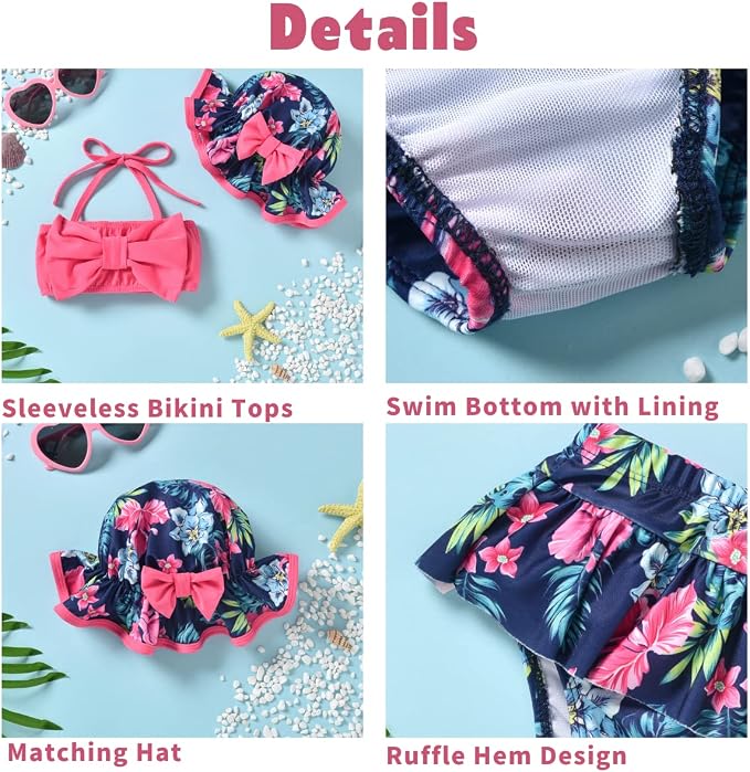 Aalizzwell Baby Girl 2-Piece Bikini Swimsuit - Image 2