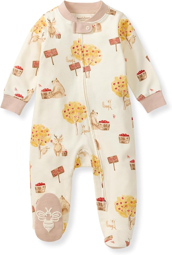 Burt’s Bees Baby Boys' One-Piece Sleep and Play 100% Organic Cotton PJs by BurtsBeesBaby