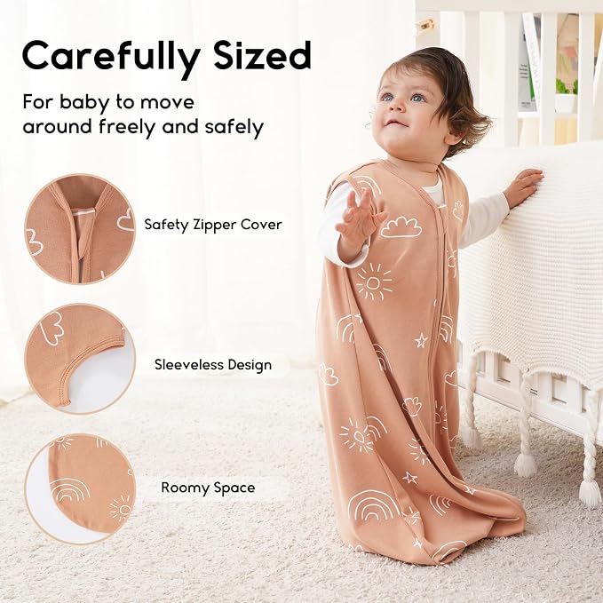 Yoofoss Baby Sleep Sack 18-24 Months 0.5 Tog Wearable Blanket - Image 4