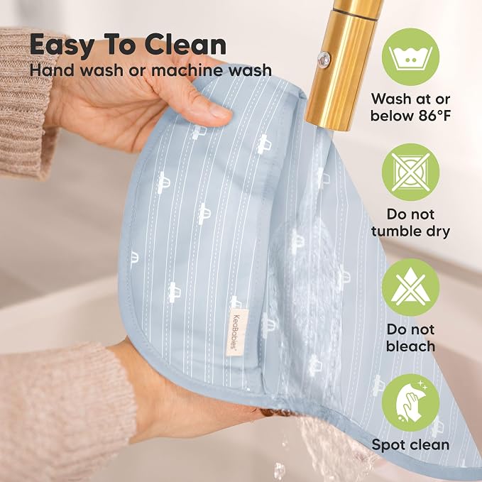 3-Pack Waterproof Baby Bibs for Eating - Image 6