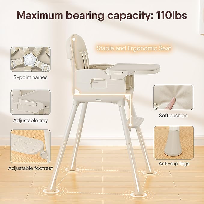 3-in-1 Portable Baby High Chair - Image 5