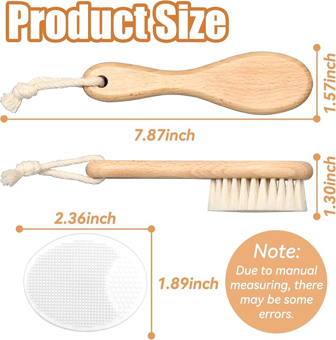 Wooden Soft Goat Bristles Brush - Image 4
