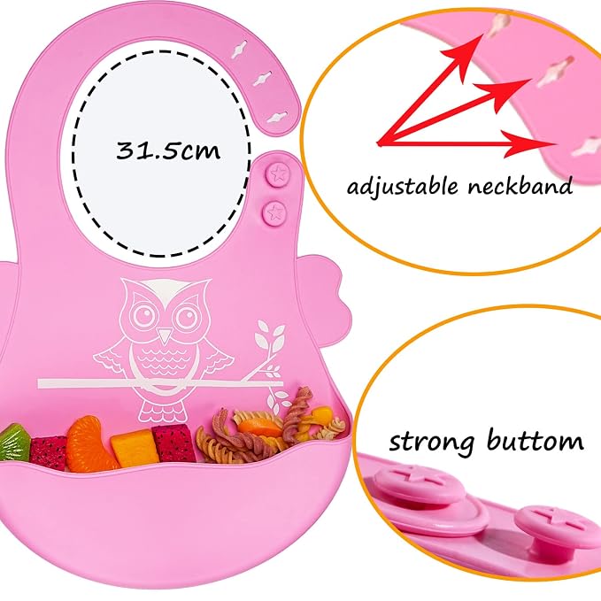 Silicone Baby Feeding Set, Baby Led Weaning Supplies Baby Silicone Suction - Image 5
