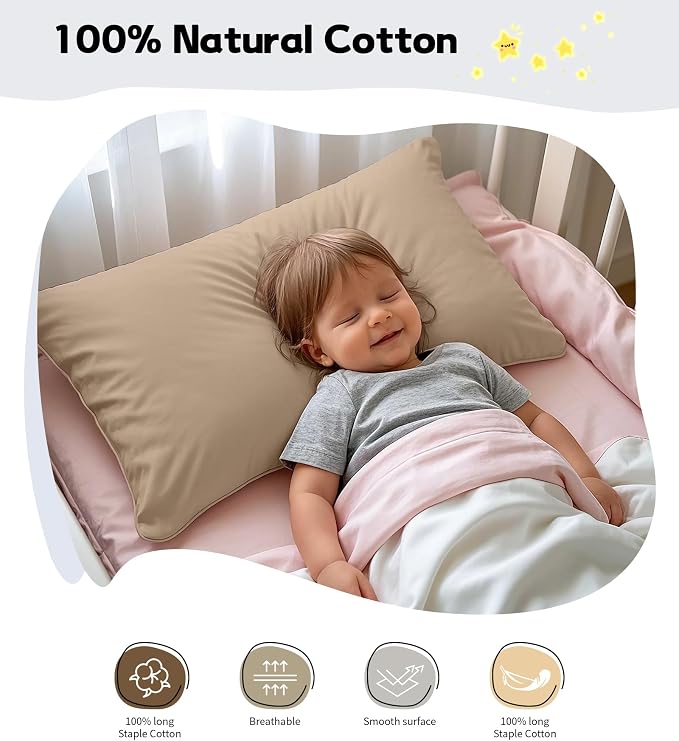 Deep Dream Toddler Pillowcases for 13x18 Pillow 2 Pack, 100% Cotton Travel - Image 3