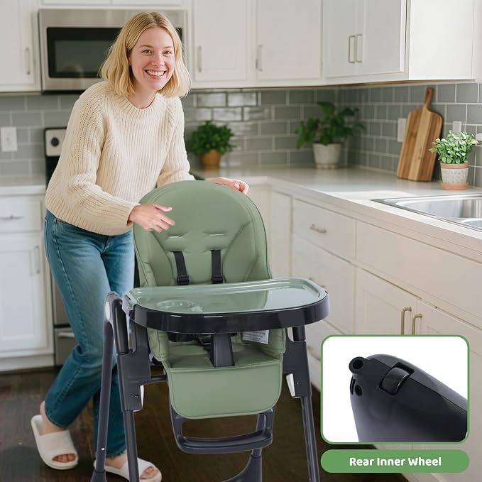 3 in 1 Foldable Baby High Chair, Infant High Chairs - Image 8
