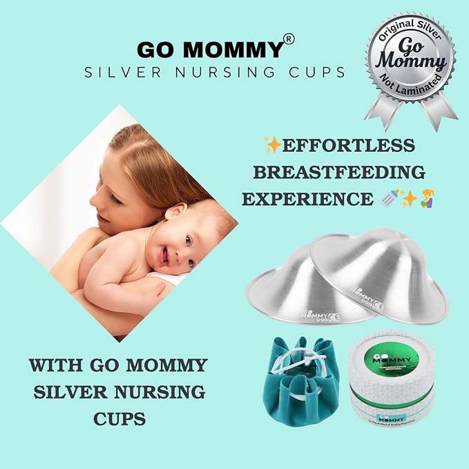 Silver Nipple Shields for Breastfeeding Newborn & A Breastfeeding Essential by - Image 6