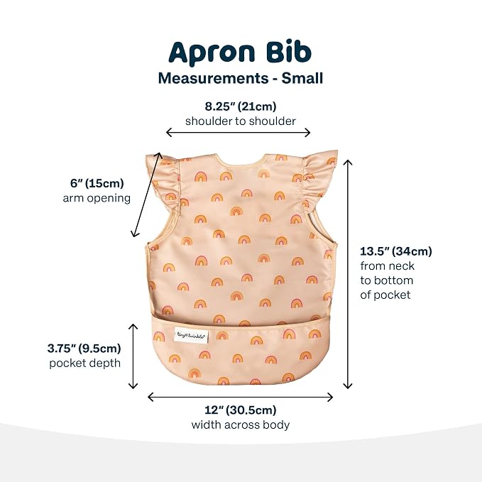 Tiny Twinkle Short Sleeve Apron Baby & Toddler Bib - Image 6