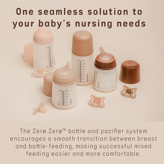 Suavinex Zero Zero Newborn Starter Set Small Anti Colic Baby Bottle + Pacifier - Image 3