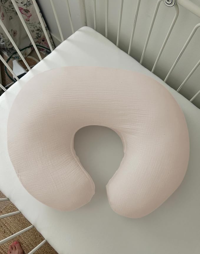 Nursing Pillow Covers 2 Pack, Muslin Nursing Cover - Image 4