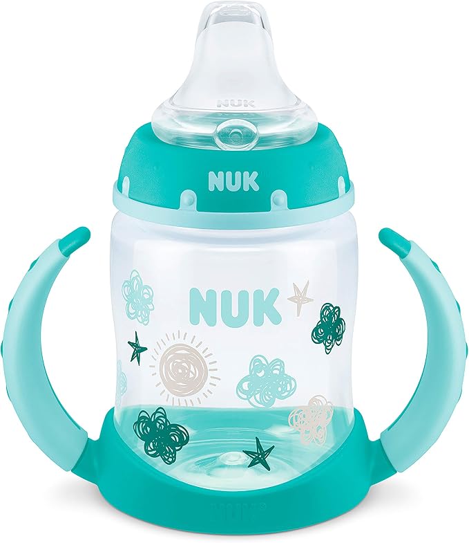 NUK Learner Cup, 5 Oz, Clouds & Stars – BPA Free, Spill Proof Sippy Cup - Image 6