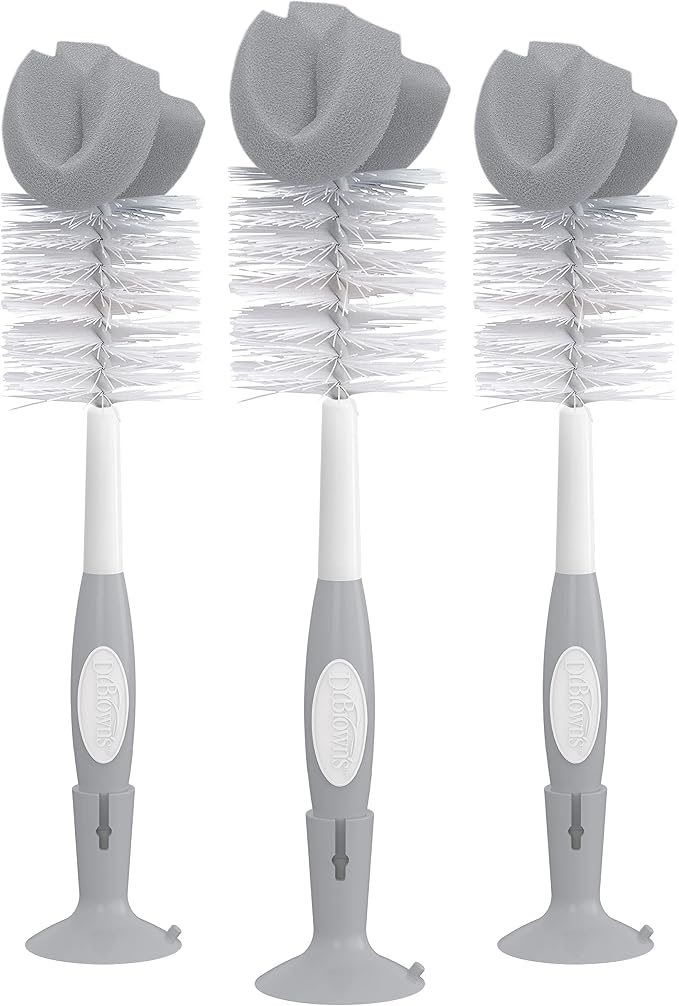 Dr. Brown's Reusable Sponge Baby Bottle Cleaning Brush Set by DrBrowns