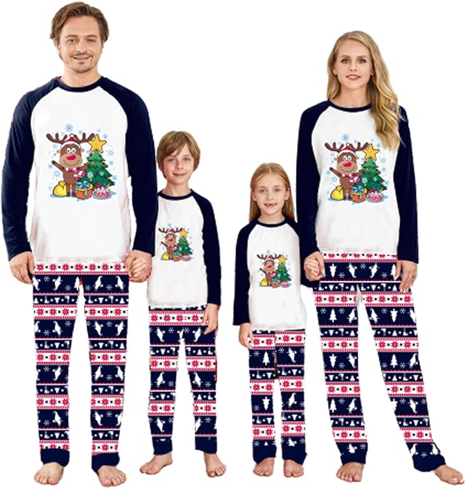 Awoscut Family Christmas Pajamas Matching Pajamas by Awoscut