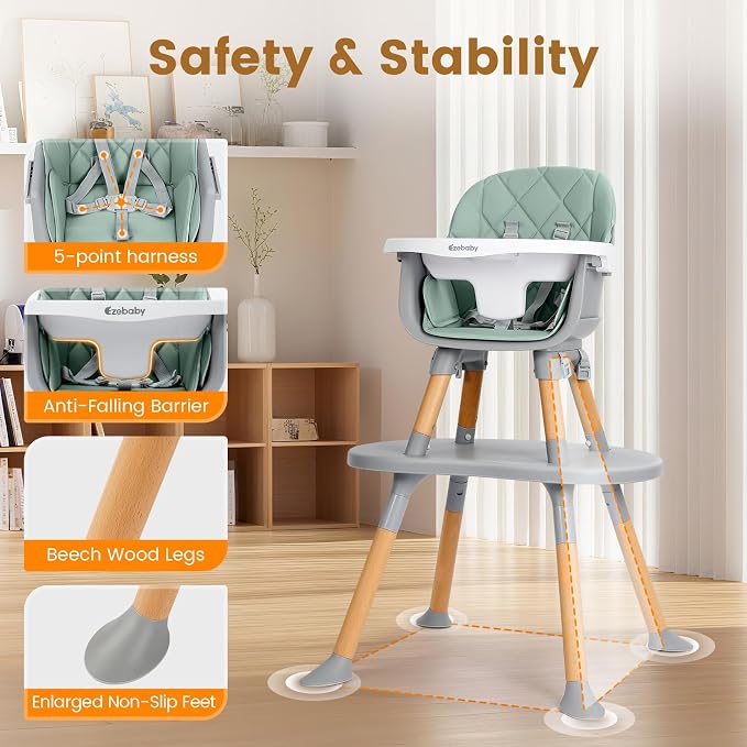Ezebaby Convertible Baby High Chair - Image 3
