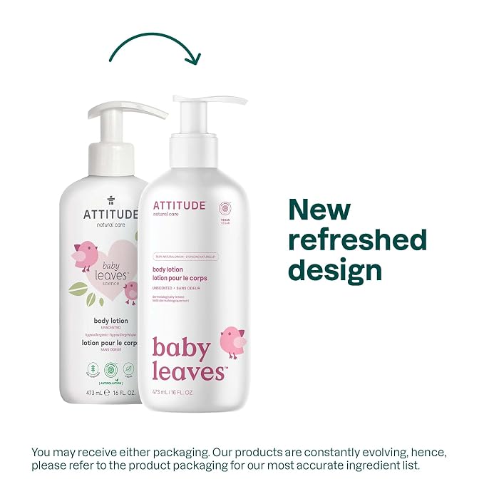 ATTITUDE Baby Lotion, EWG Verified Moisturizer, Dermatologically Tested - Image 2