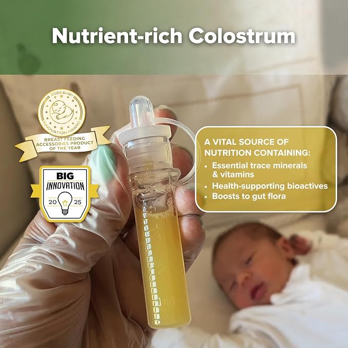 haakaa Manual Breast Pump 5oz/150ml & Silicone Colostrum Collector Kit - Image 3