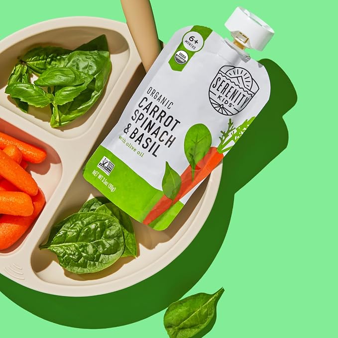 Serenity Kids 6+ Months Veggie Puree Baby Food Pouches - Image 6