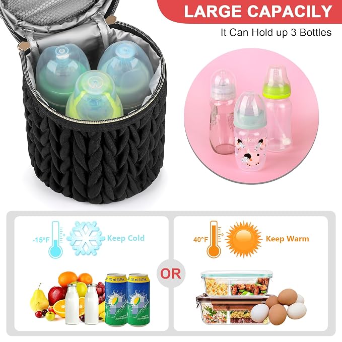 Accmor Breastmilk Cooler Bag, Insulated Baby Bottle Cooler Tote Bags - Image 2