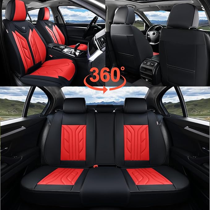 Coverado Car Seat Covers Full Set, Automotive Seat Covers Car Seat Protector - Image 6