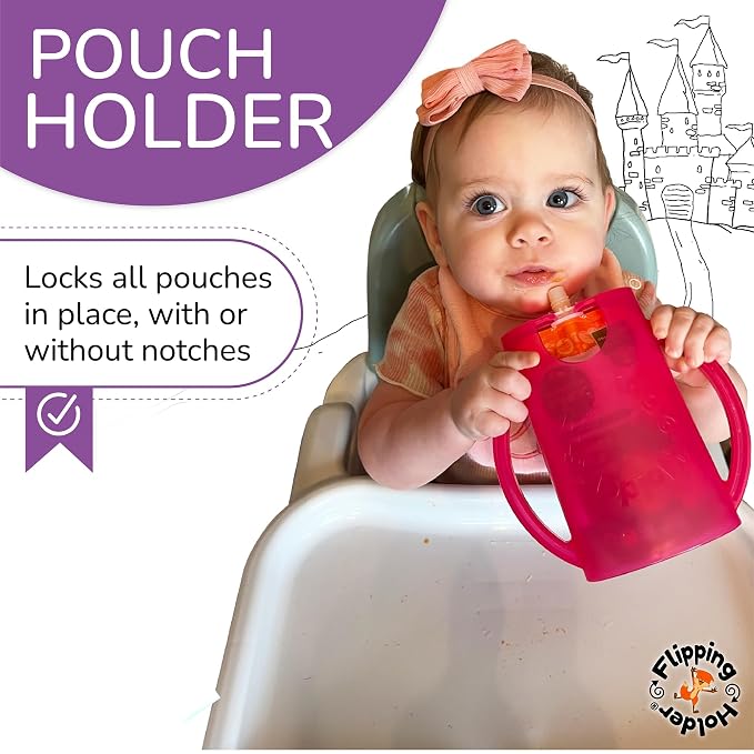 Flipping Holder Squeeze Proof Food Pouch Holder - Image 2