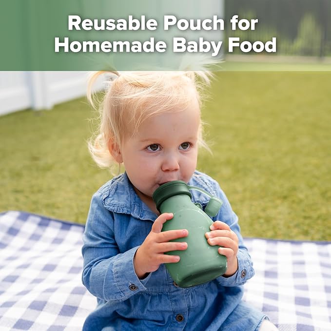 haakaa Silicone Hippo Pouch – Reusable Pouches - Image 2