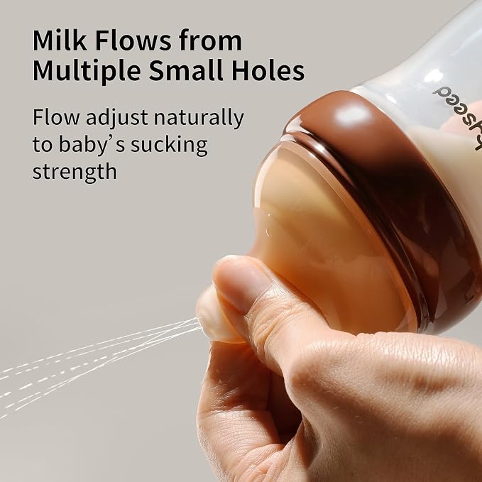 Thyseed Glass Natural Anti-Colic Baby Bottles | Newborn Breast Like Nursing - Image 8