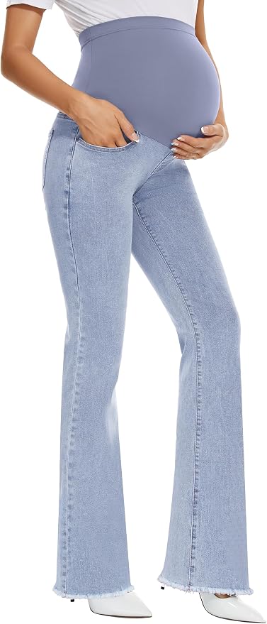 GLAMIX Women's Stretch Maternity Bootcut Jeans by GLAMIX