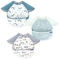 GRSSDER 3-pack Mess Proof Baby Feeding Bibs by BUYNOW