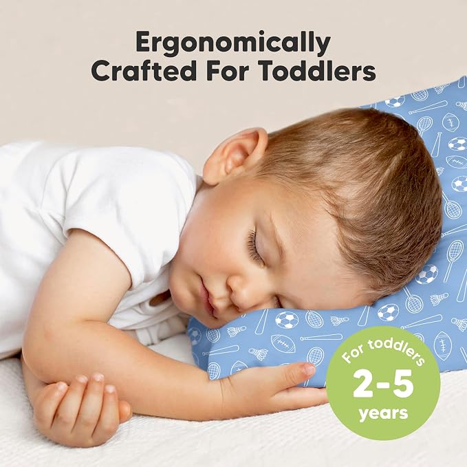 KeaBabies 2-Pack Toddler Pillow 13x18 - Image 2