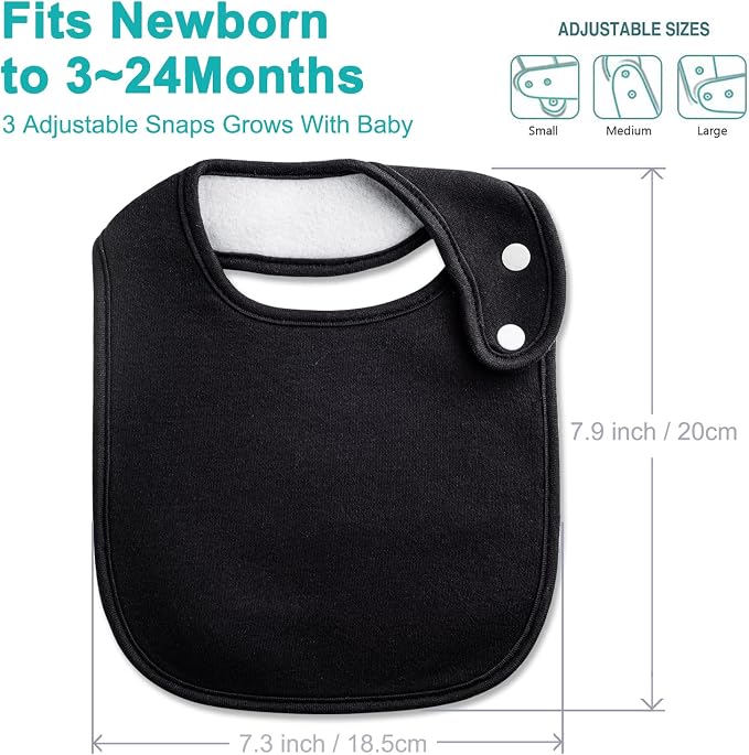 Baby Bibs Soft and Absorbent Organic Cotton Bandana Drool Bibs Set - Image 4