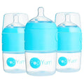 PopYum 5 oz Blue Anti-Colic Formula Making/Mixing/Dispenser Baby Bottles by PopYum