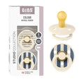 BIBS Pacifiers - Studio 2 Pack | Round Nipple Baby Pacifier | BPA Free Natural by BIBS