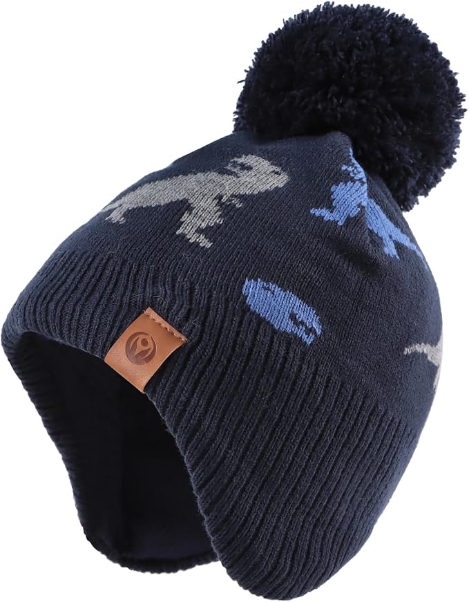 JANGANNSA Knitted Baby Hat Scarf Set Winter Warm Boys Girls Beanie Fleece by JANGANNSA
