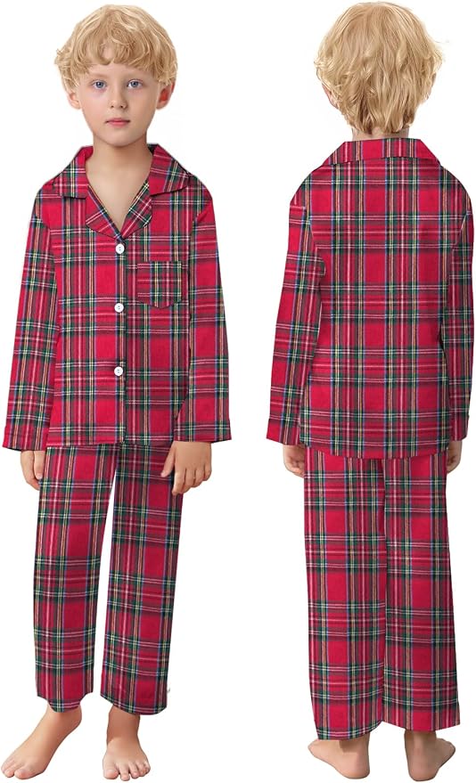 Schbbbta Family Matching Pajamas Holiday Sleepwear Long Sleeve Pjs Sets - Image 6