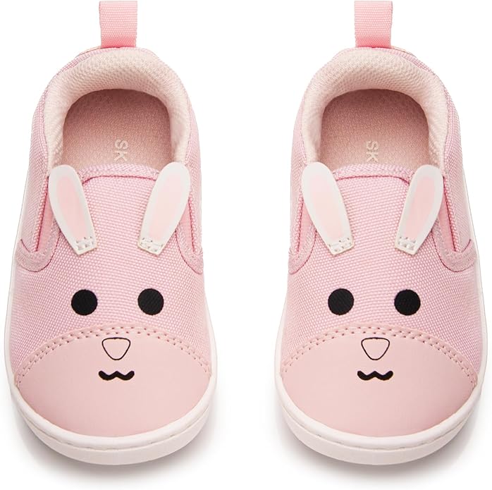 SKYWHEEL Toddler Slip On Shoes Wide Toe Box Barefoot Casual Canvas Walking by SKYWHEEL
