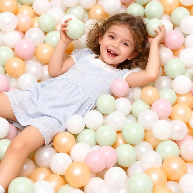 GOGOSO Ball Pits Balls for Toddlers Pack of 50 100 200 Plastics Shape Ball - Image 4