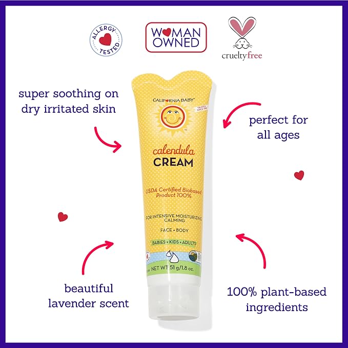 California Baby Calendula Cream | Soothing Baby Cream | Allergy Friendly | - Image 3