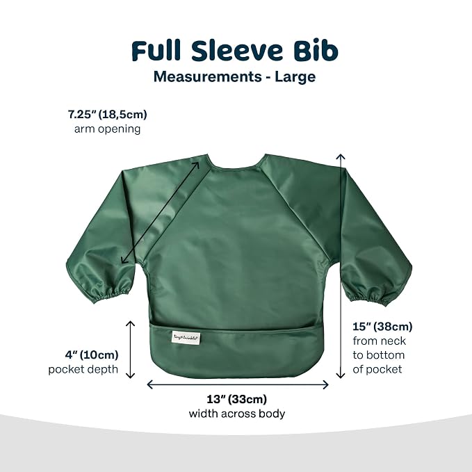 Tiny Twinkle Long Sleeve Bib for Babies & Toddlers – Waterproof Smock Bib for - Image 4