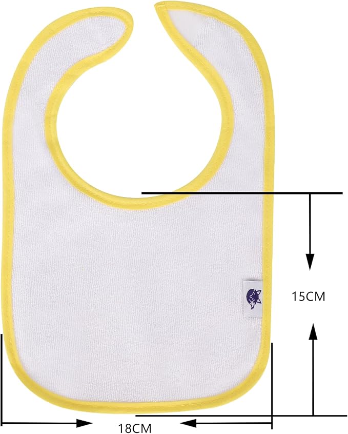 SPINFOX Waterproof Baby Bibs for Girls, Unisex Drool Bib Cotton Solid Knit - Image 2