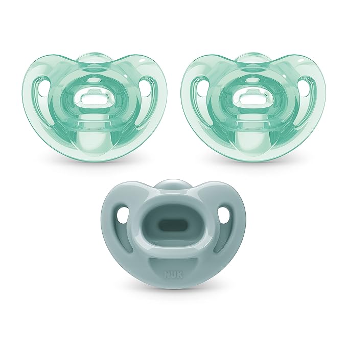 NUK Comfy Orthodontic Pacifiers, 0-6 Months, 3 Pack by NUK