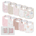 Muslin Baby Drool Bibs for Unisex Boys Girls, 10 Pack Soft Cotton Baby Bib for by LYRICHOMBABY