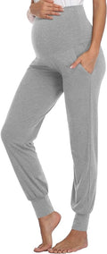 AMPOSH Women's Maternity Pants Stretchy Lounge Workout Pants Casual Loose Comfy by AMPOSH