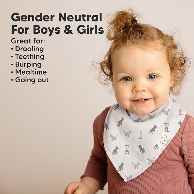 8-Pack Organic Baby Bandana Bibs - Image 6