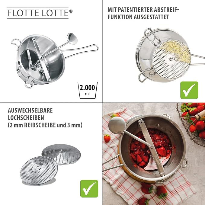 GEFU Stainless Steel Food Mill FLOTTE LOTTE - Image 4