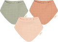 Crane Baby Soft Muslin Baby Bib Set, Adjustable and Absorbent Bandana Style Bibs by CraneBaby