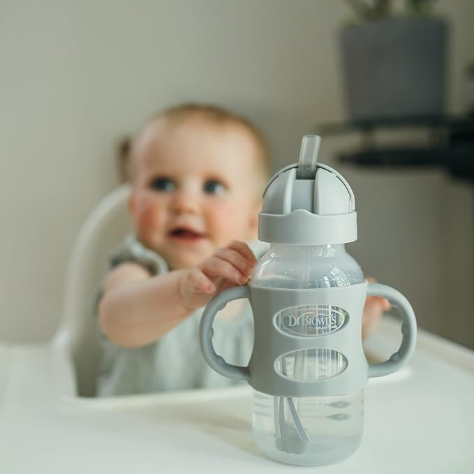 Dr. Brown's Milestones Wide-Neck Sippy Straw Bottle - Image 4