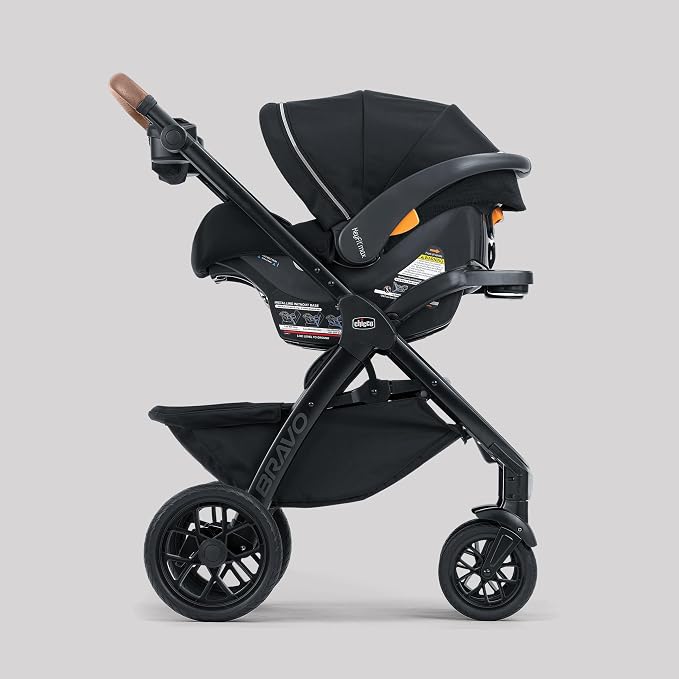 Chicco Bravo Primo ClearTex Trio Travel System, Bravo Primo Quick-Fold Stroller - Image 3