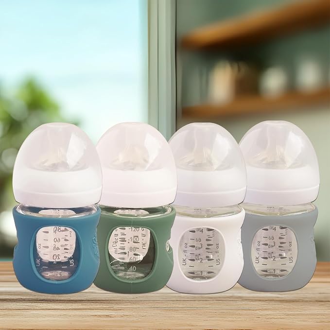 4 Pack Silicone Sleeves for Avent Natural Glass Baby Bottles, Anti Breakage - Image 6