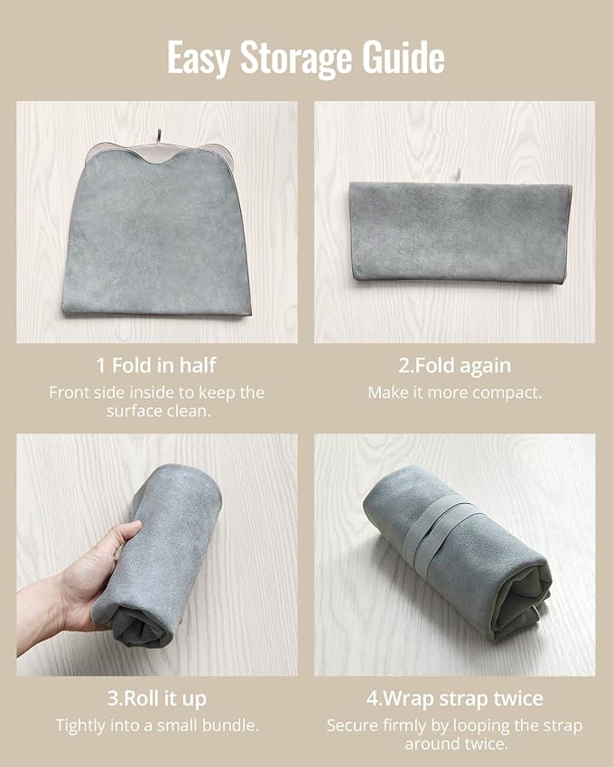 Blissful Diary Vegan Leather Portable Changing Pad, Waterproof Diaper Changing - Image 5